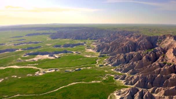 Çorak Topraklar Ulusal Parkı Güzel Hava Aracı Görüntüleri — Stok video