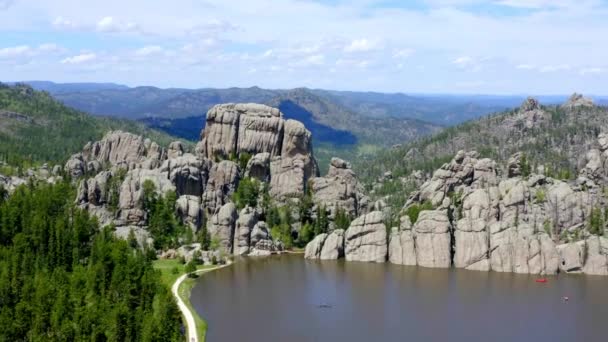 Custer State Park Sur Dakota Por Vista Aérea Drone — Vídeo de stock