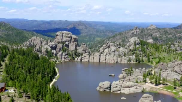 Custer State Park Sur Dakota Por Vista Aérea Drone — Vídeos de Stock