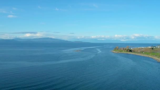 Vancouver Island Aerial Drone — Stok video