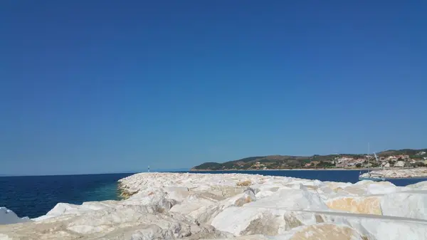 Água Céu Praia Natureza Junto Mar — Fotografia de Stock