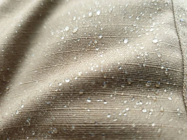 fabric rip-stop coyote with water drops