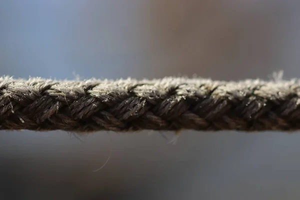 Thick Braided Rope Fiber Rope — Stock Photo, Image