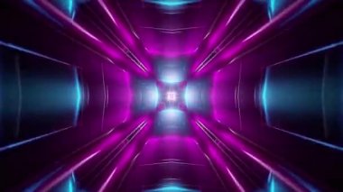 Fütürist renkli kaleydoskop efekti 3d canlandırma canlandırması