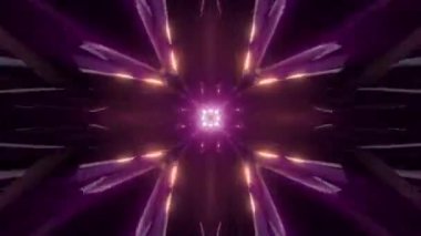 Fütüristik bilimkurgu tüneli dikişsiz döngü animasyon 3D canlandırmasıName