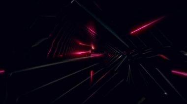 Fütüristik bilimkurgu tüneli dikişsiz döngü animasyon 3D canlandırmasıName