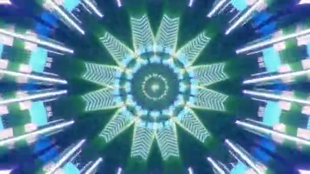 Abstrakte Bunte Kaleidoskop Nahtlose Schleifenanimation Renderer — Stockvideo