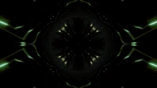 kaléidoscope coloré abstrait animation en boucle transparente rendu 3d 