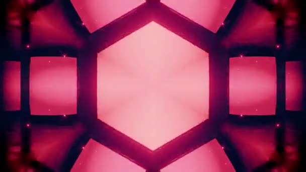 Abstract Pink Kaleidoscope Seamless Loop Animation Render — Stock Video