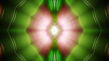 Fütürist renkli kaleydoskop efekti 3d canlandırma canlandırması