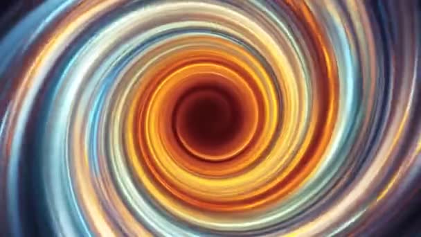 Abstract colorful vortex 3d render animation — Stockvideo