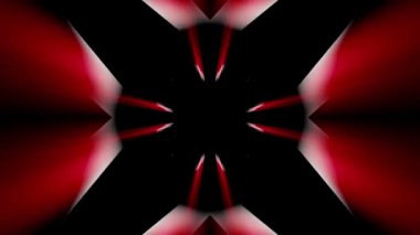 kırmızı kaleydoskop biçim 3d canlandırma canlandırması