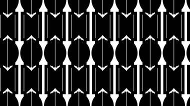 Kusursuz soyut retro desen çizimi 3d