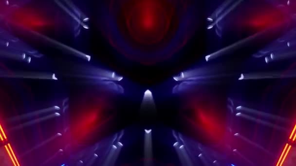 Renkli kaleydoskop biçimi 3d canlandırma canlandırması — Stok video