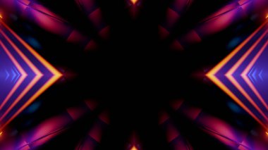 abstract futuristic kaleidoscope effect 3d rendering illustration background