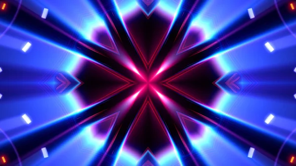 abstract futuristic kaleidoscope effect 3d rendering illustration background