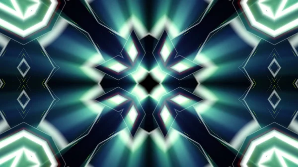Abstract futuristic kaleidoscope effect 3d rendering illustration background — 图库照片