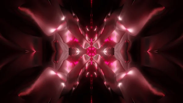 Абстрактний футуристичний ефект калейдоскопа 3d візуалізація ілюстрації фону — стокове фото