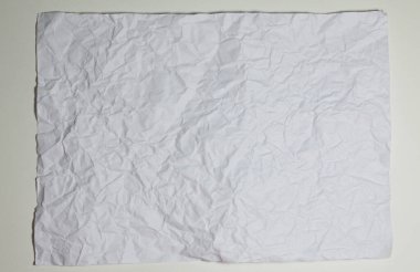 Beyaz buruşmuş kağıt dokusu