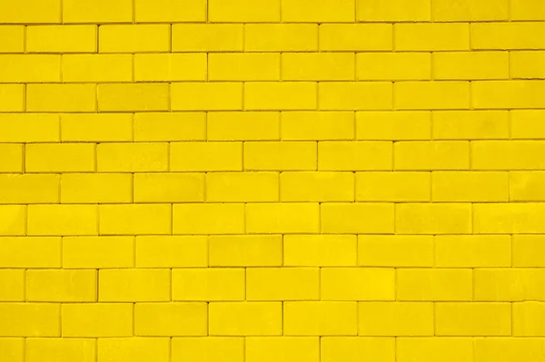 Papel Parede Tijolo Amarelo Fundo Parede Padrão Para Construção — Fotografia de Stock