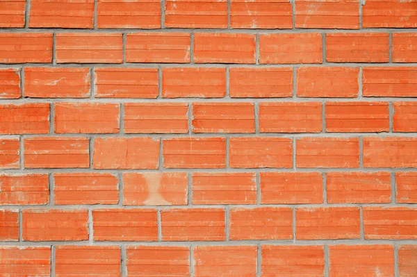 Baksteen Muur Retro Oranje Met Grijs Cement Creatieve Muur Achtergrond — Stockfoto