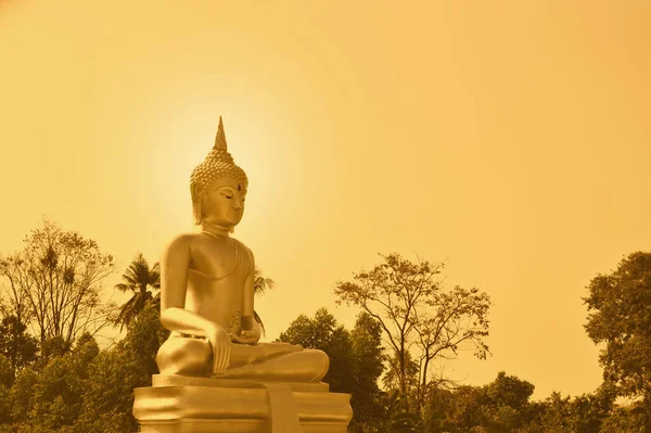 Velká Socha Buddhy Nakorn Sawan Thailand — Stock fotografie