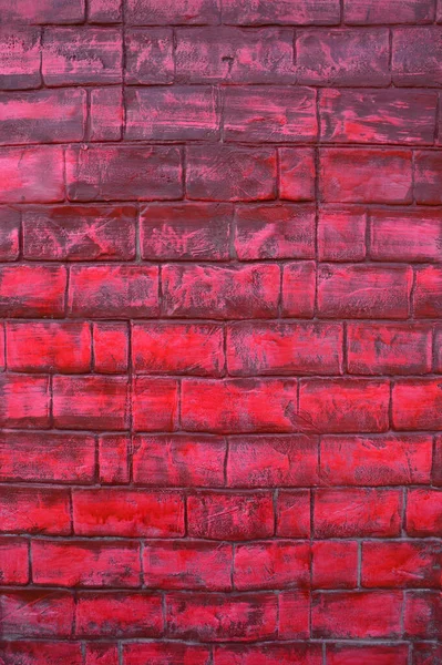 Розовый Безморщинистый Старый Рисунок Текстуры Стены Брика Фон — стоковое фото
