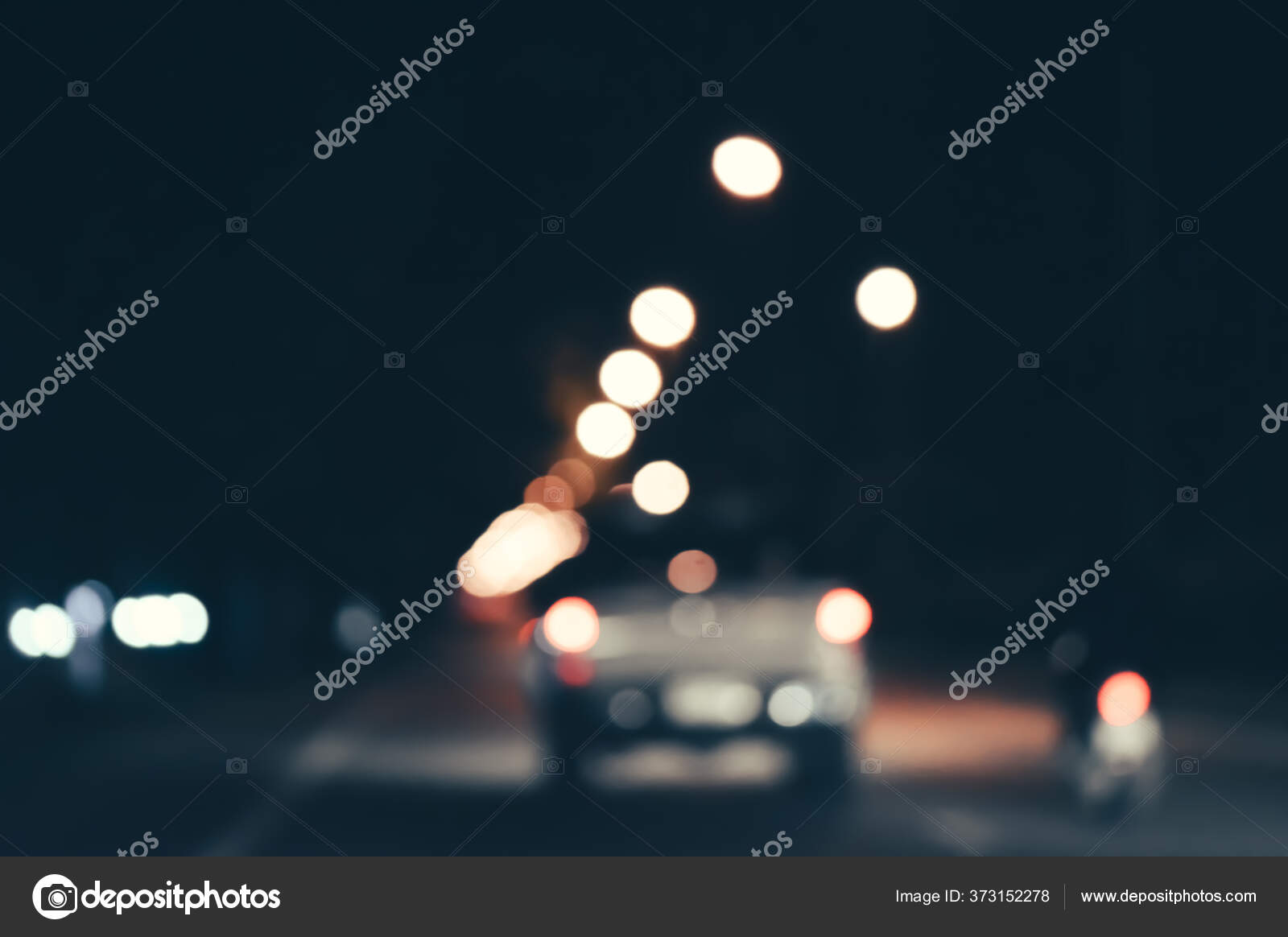 Light Night City Bokeh Abstract Background Texture Blur Lens Flare Stok Foto C Wutichaistudios 373152278