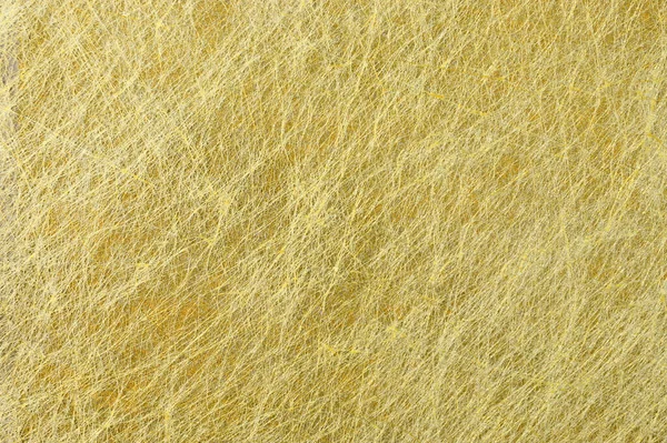 Lyxig Golden Fiber Paper Bakgrund Guld Naturstruktur — Stockfoto