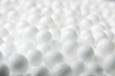 Arkaplan için strafor toplarının dokusunu çember yap.