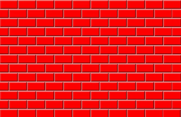 Red Brick Seamless Wall Pattern Illustration Background — Stock Photo, Image