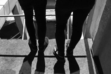 guys looks at the city black and white