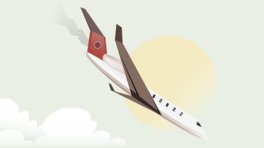 Uçak yer vektörüne çarpar.