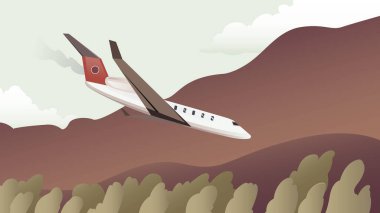 Uçak yer vektörüne çarpar.