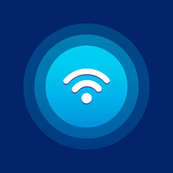 Wifi-logotyp och ikon vektor Isolerad bild — Stock vektor