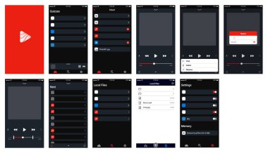 müzik ui tasarım mobil kullanıcı arayüzü çal