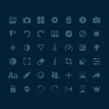 Fotoğraf simgelerini düzenle ui tasarım vektörü izole edilmiş görüntü