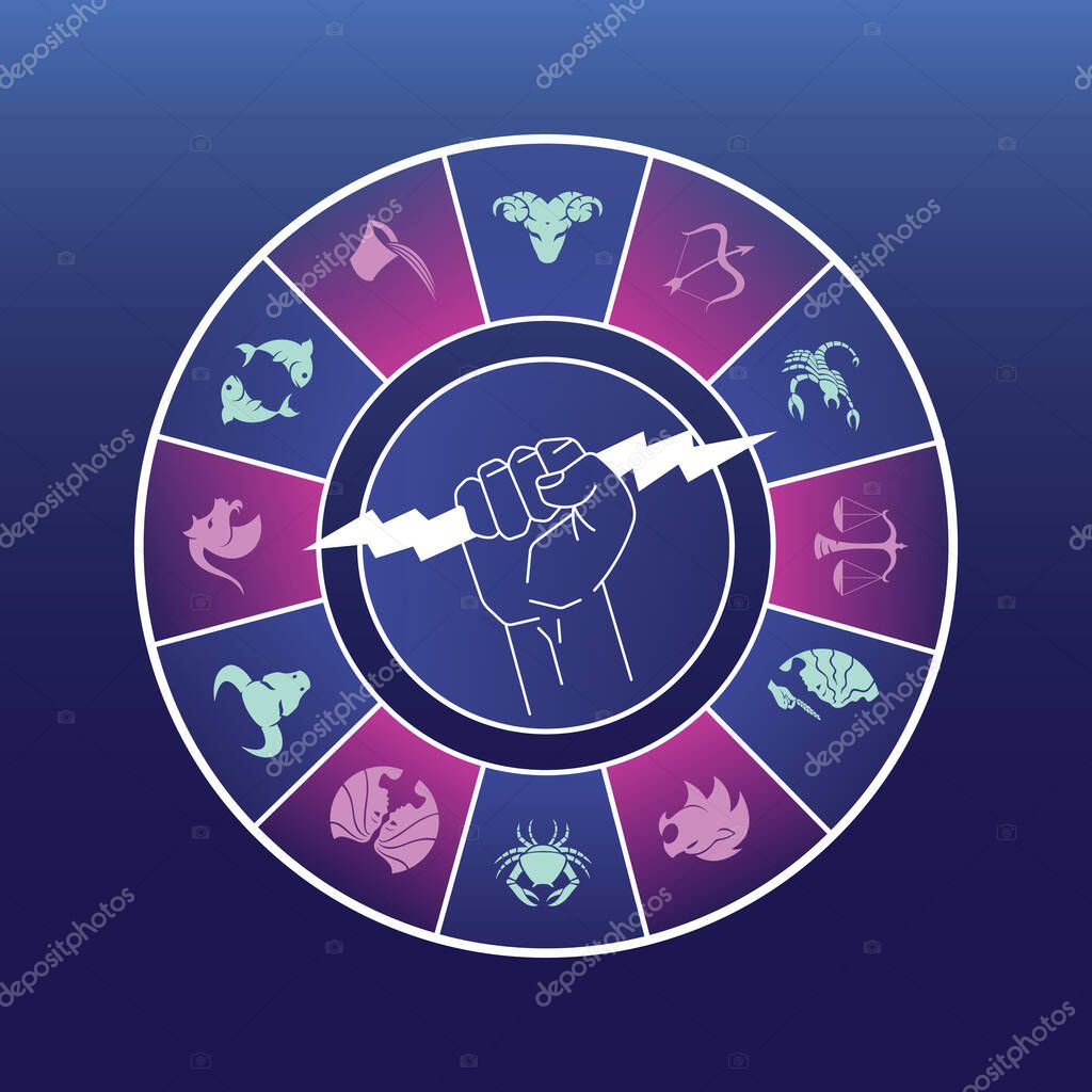Horoscope icon logo ui design