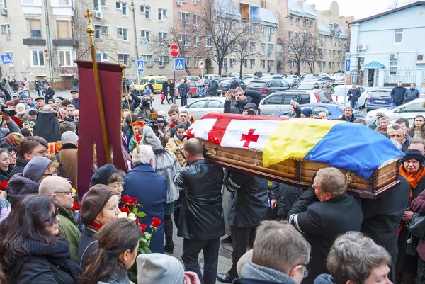 Kiev (Kiev), Ukraina-22 mars 2016: begravningen av ukrainska journalisten Georgiy Gongadze — Stockfoto
