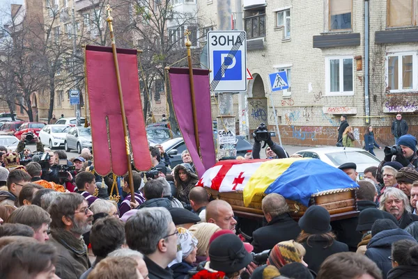 KIEV (KYIV), UKRAINE - 22 de março de 2016: O funeral do jornalista ucraniano Georgiy Gongadze — Fotografia de Stock