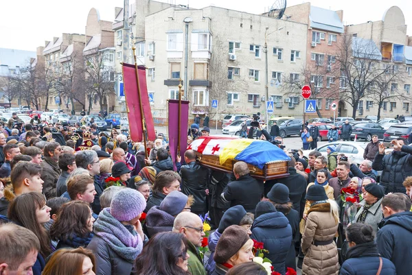 Kiev (Kiev), Ukraina-22 mars 2016: begravningen av ukrainska journalisten Georgiy Gongadze — Stockfoto