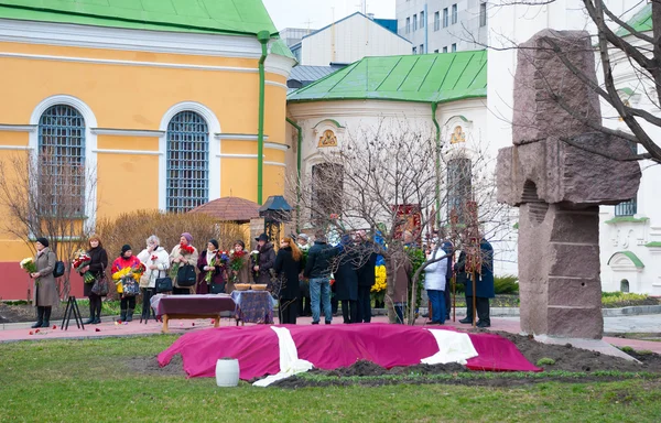 Kiev (Kiev), Ukrayna-22 Mart 2016: Ukrayna gazeteci Georgiy Gongadze ve cenaze — Stok fotoğraf