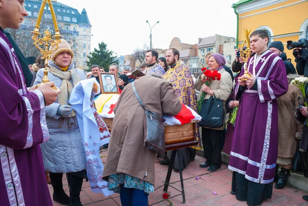 Kiev (Kiev), Ukraina-22 mars 2016: begravningen av ukrainska journalisten Georgiy Gongadze — Stockfoto