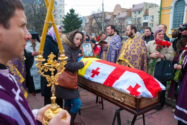 Kiev (Kiev), Ukraina-22 mars 2016: begravningen av ukrainska journalisten Georgiy Gongadze — Stockfoto