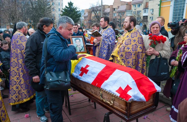 Kiev (Kiev), Ukraina-22 mars 2016: begravningen av ukrainska journalisten Georgiy Gongadze — Stockfoto