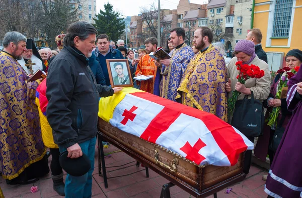 KIEV (KYIV), UKRAINE - 22 de março de 2016: O funeral do jornalista ucraniano Georgiy Gongadze — Fotografia de Stock