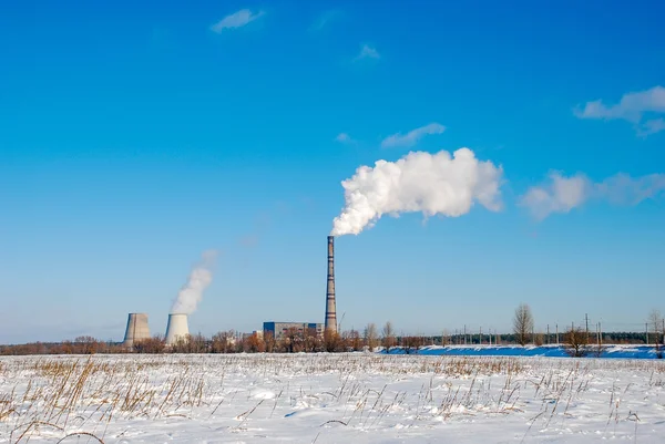 Modern gas power plant — Stock Photo, Image