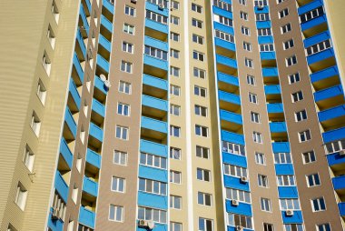 Yeni çok katlı konut building.bottom görünüm