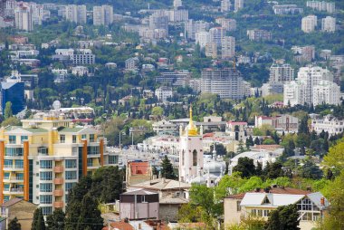 Crimea. Yalta görünümünü doğudan