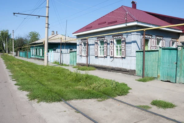 Straat in de stad van Konotop. Sumy regio, Oekraïne — Stockfoto